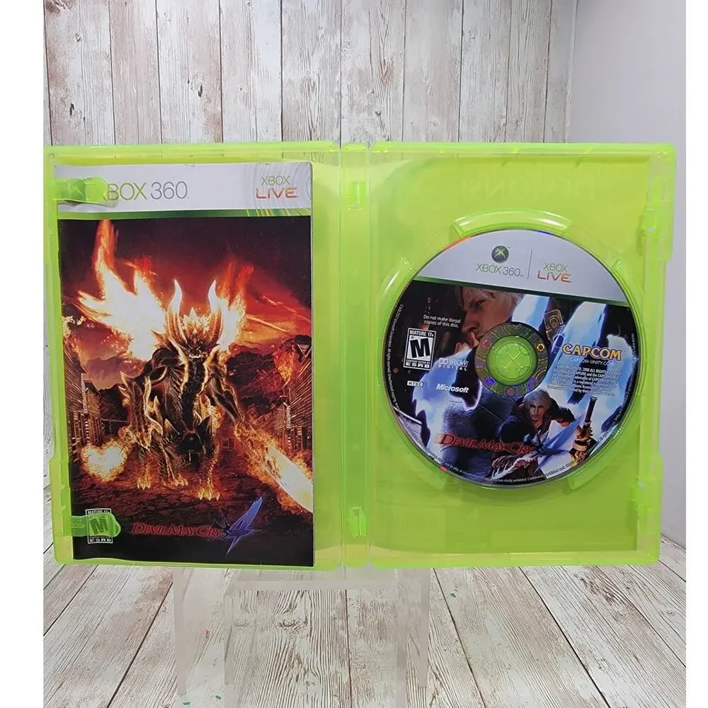 Devil May Cry 4 (Microsoft Xbox 360, 2008) CIB Complete W Manual